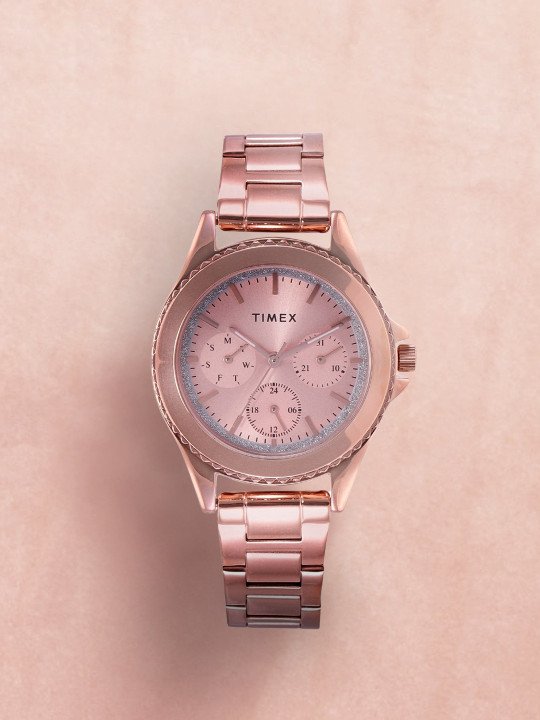 Women Bracelet Style Straps Analogue Multi Function Watch